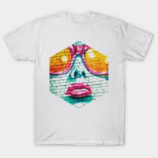 Graffiti Beauty Geometric Photography T-Shirt